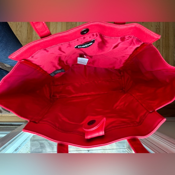 bebe Red Tote